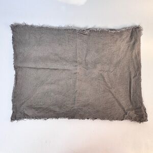 SINGLE Casaluna Heavyweight Linen Blend Queen Gray Sham